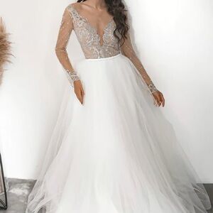 NWT Long Sleeve Wedding Dress